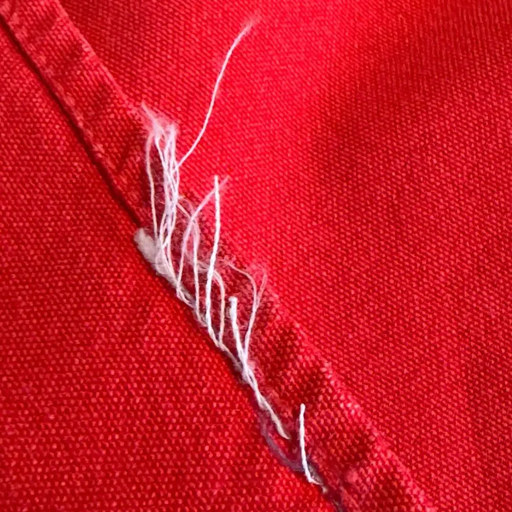 California Hand Prints Reindeer Tablecloth 52x66 Inches Red Christmas Cotton